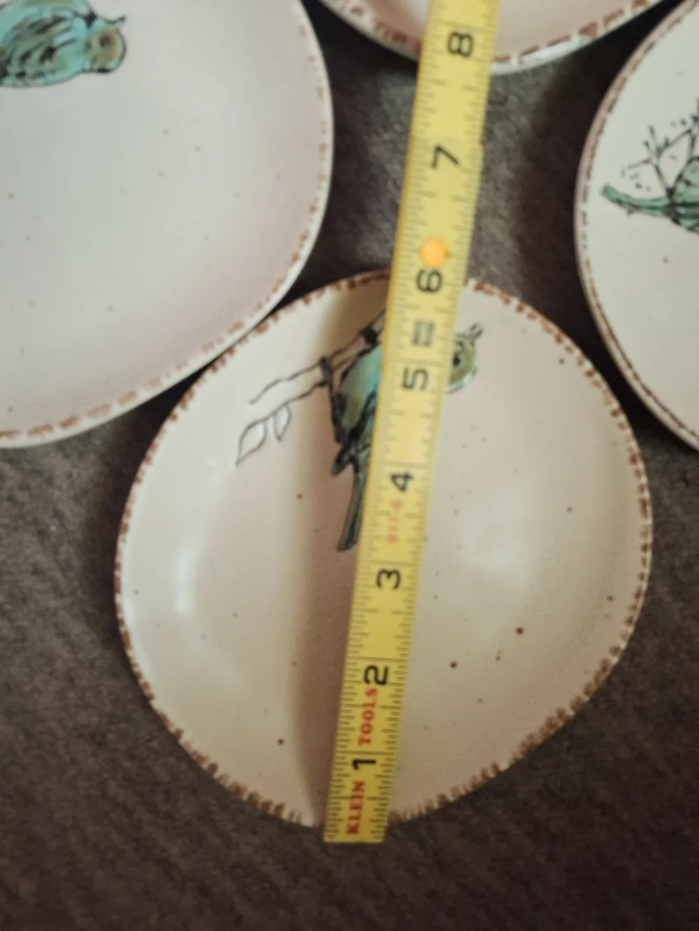 In Homestylez Ceramic Appitizer Bird Plates .1 Bird Is Different.